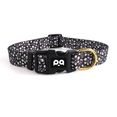 QQPETS collar ajustable con diseño floral rosa multicolor, ideal para distinguir a tu mascota.
