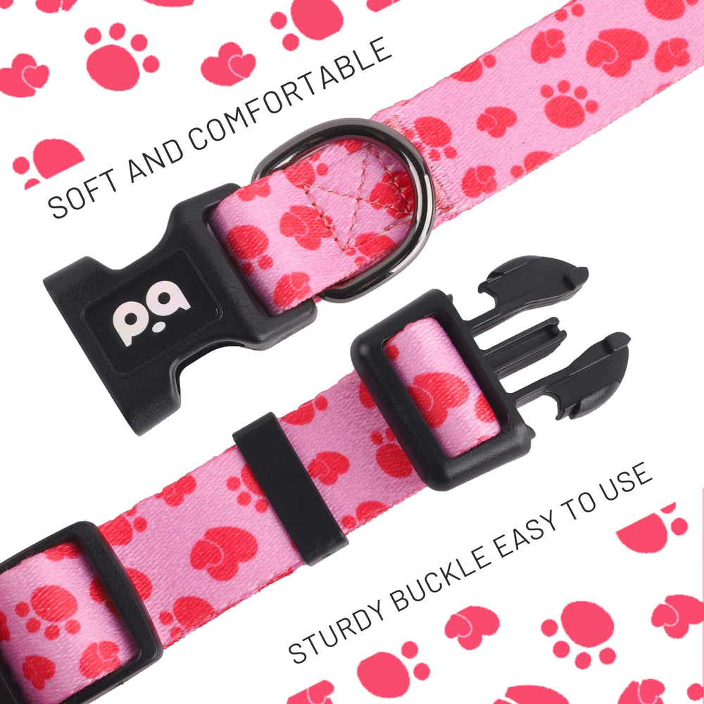 QQPETS collar suave de poliéster, cómodo durante paseos largos
