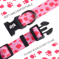 QQPETS collar suave de poliéster, cómodo durante paseos largos