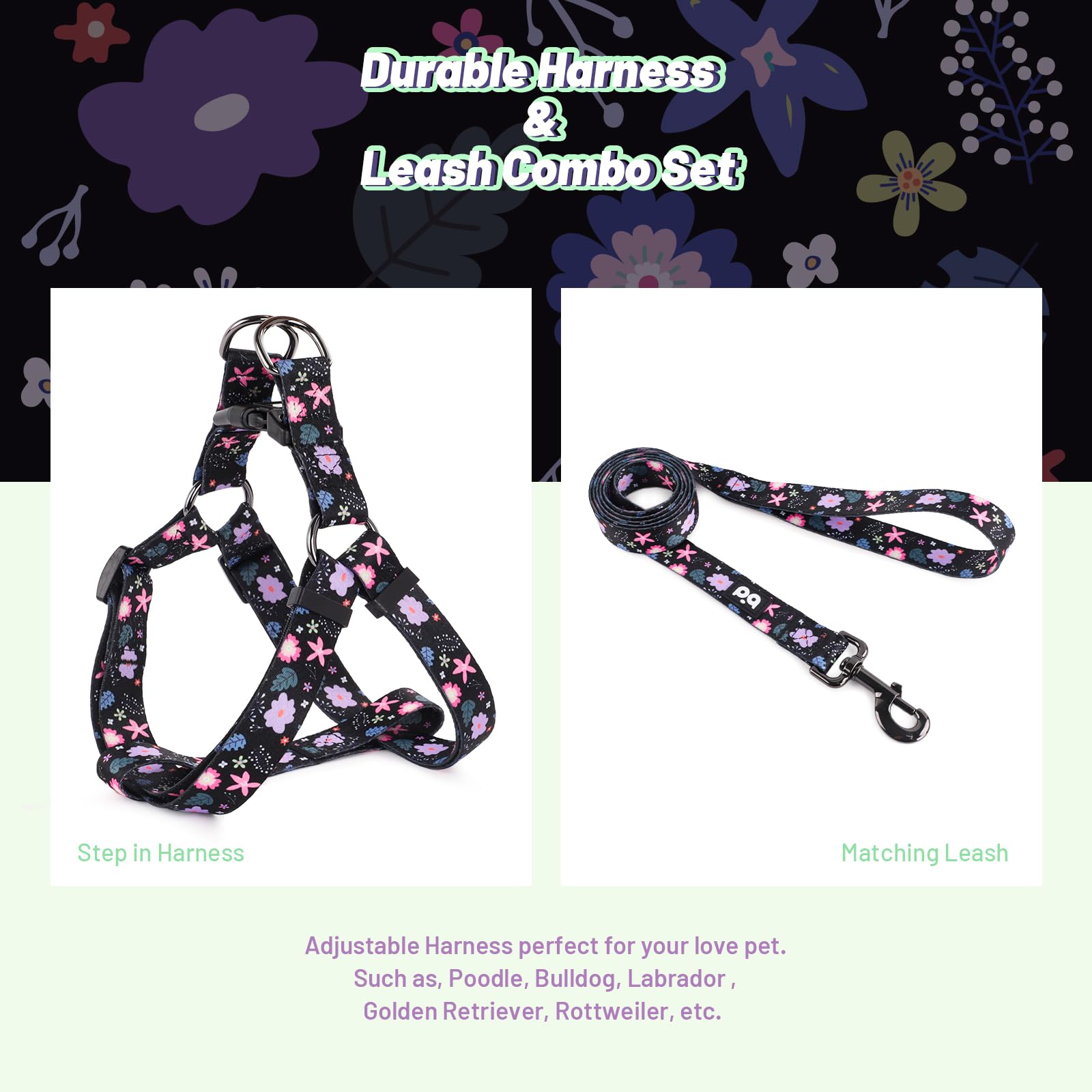 QQPETS diseño de patrón destacado para caminatas con estilo.