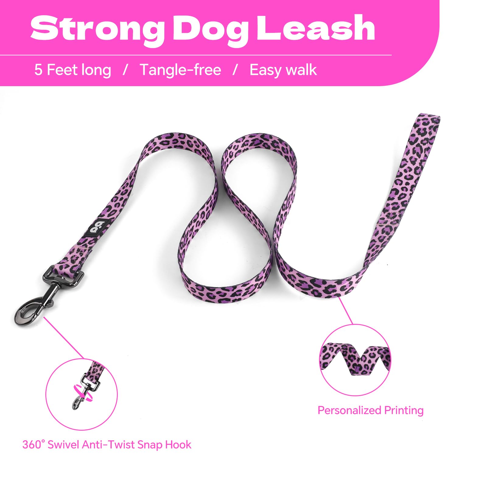 QQPETS material poliéster suave para confort del cuello