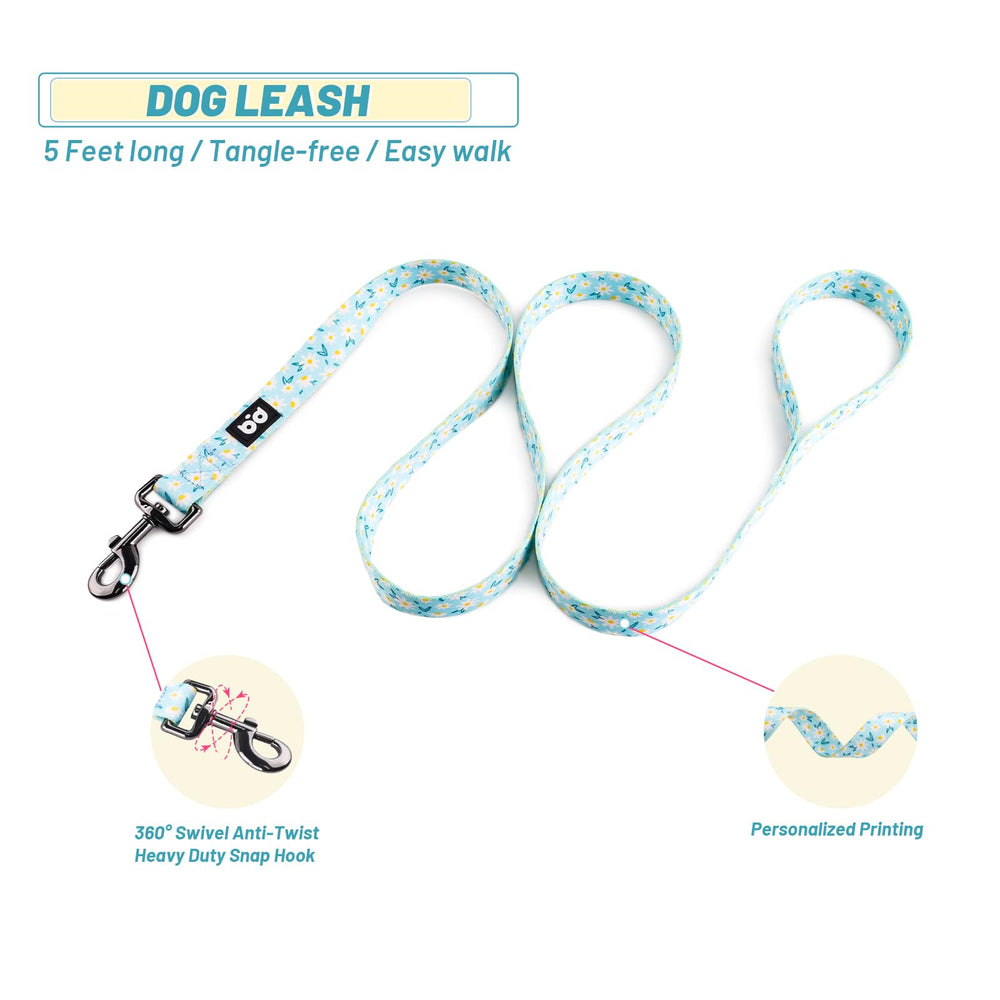 QQPETS material de poliéster suave para cuello cómodo durante paseos diarios.
