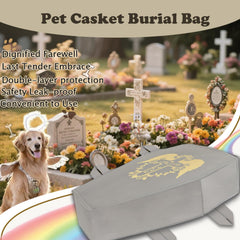 QQW bolsa de entierro personalizable con mensajes o huellas para homenaje.
