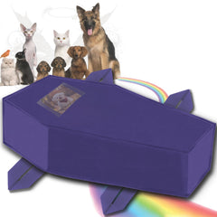 QQW bolsa funeraria para mascotas índigo mediana para traslado digno