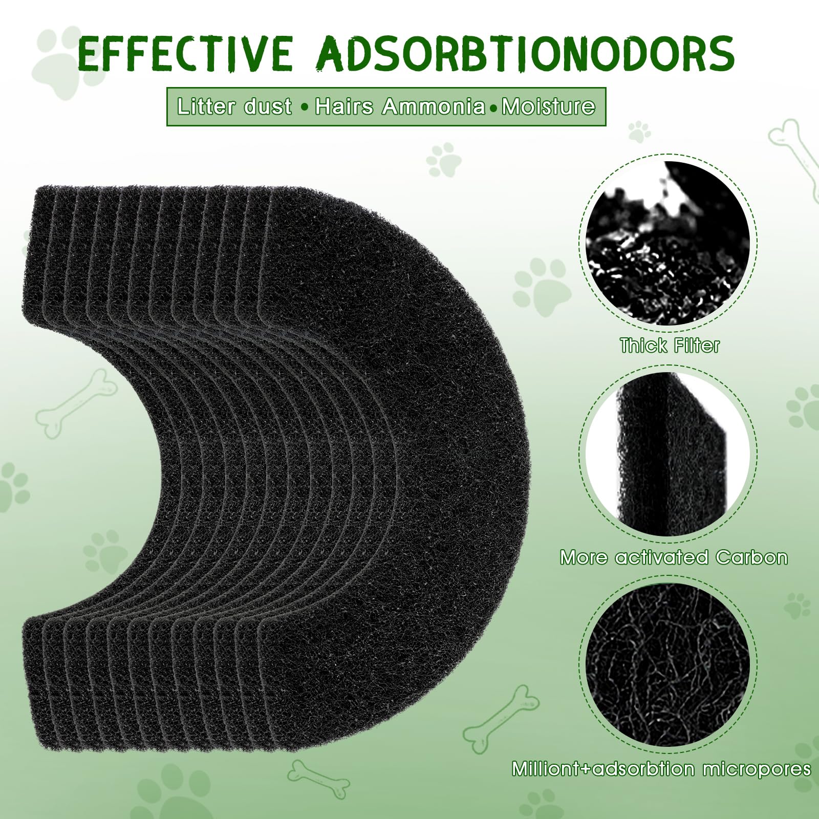 Quearn filtro carbón modelo 4 absorción de olores aire limpio