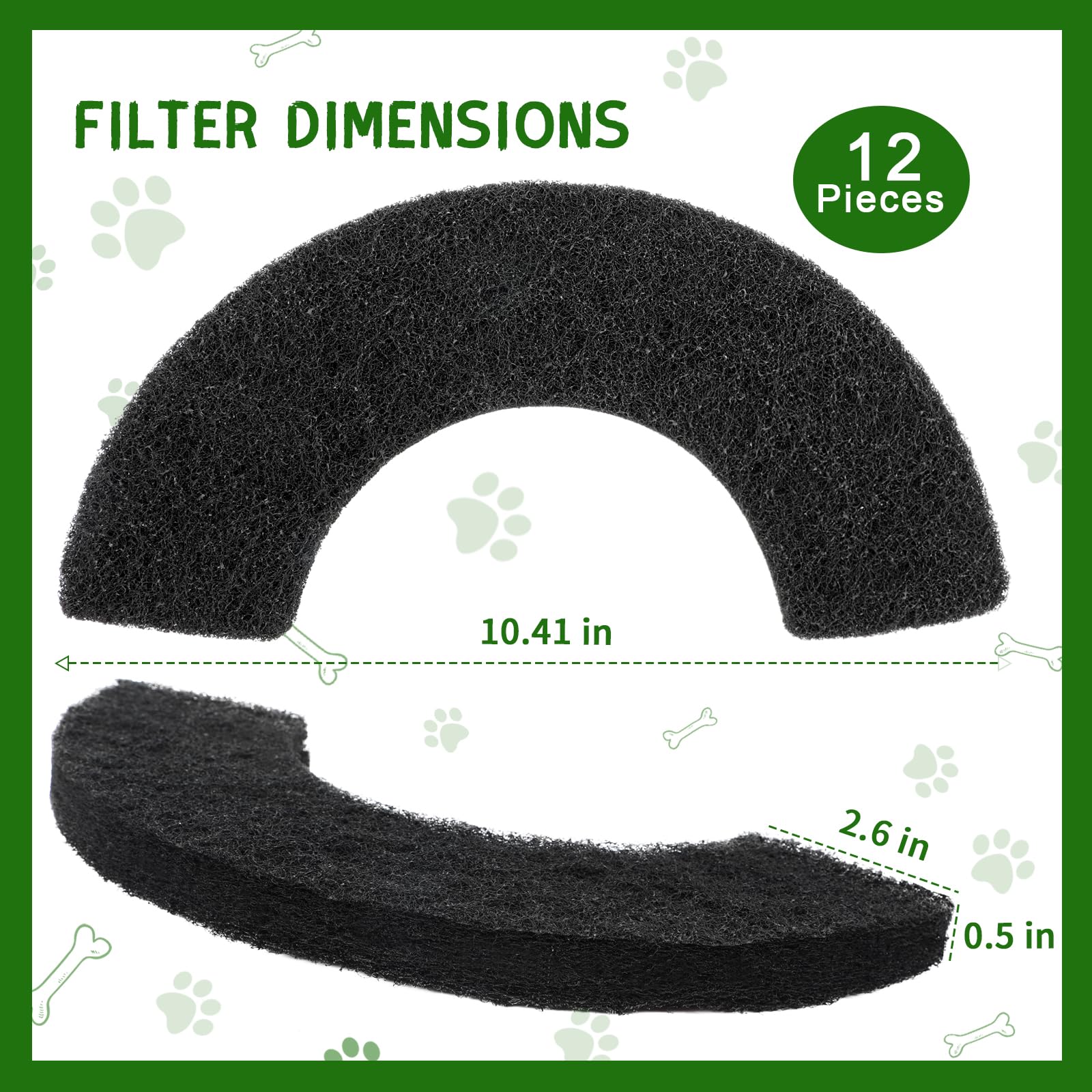Quearn filtros carbón modelo 4 no tóxico para mascotas