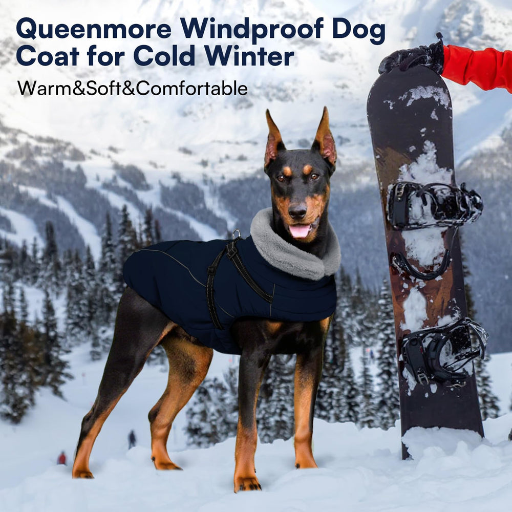 Queenmore capa con banda reflectante para mayor visibilidad nocturna.
