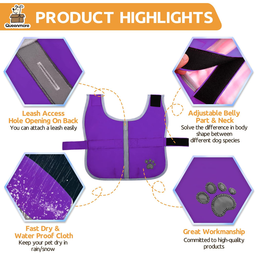 Chaleco impermeable Queenmore protege contra lluvia y viento
