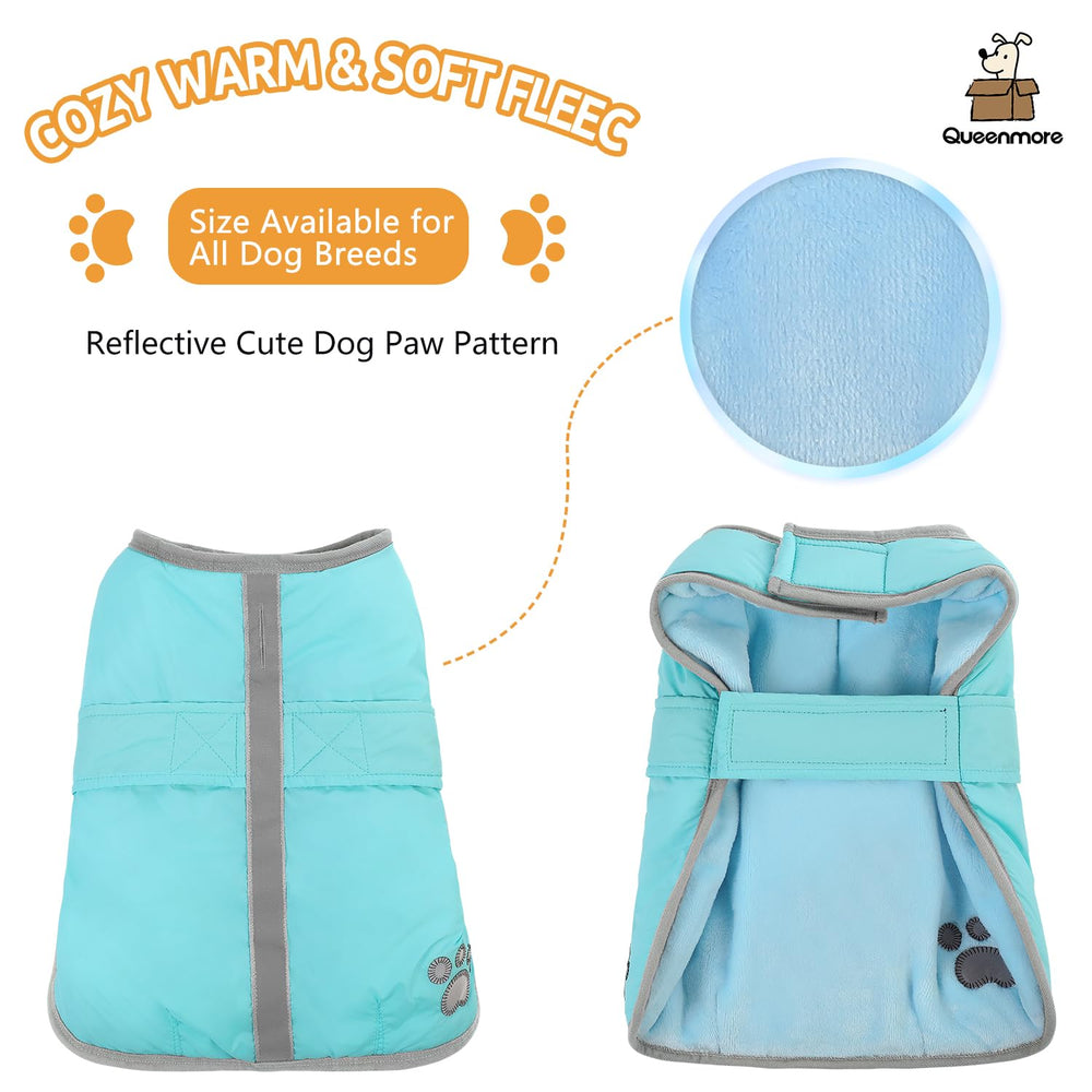 Queenmore chaleco de invierno acolchado para perros ligero y cómodo