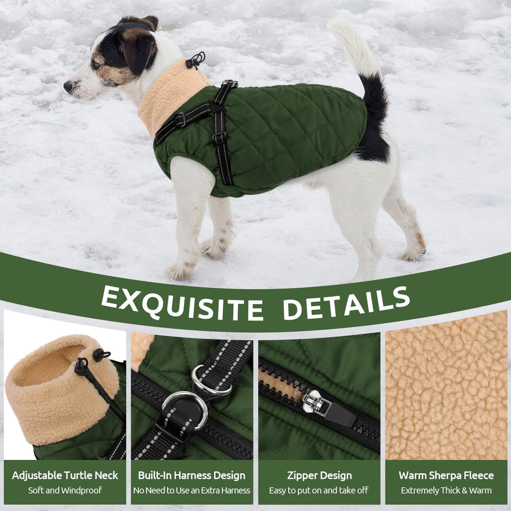Queenmore chaqueta-perro-grande-arnes-incorporado facilita paseos sin equipo adicional
