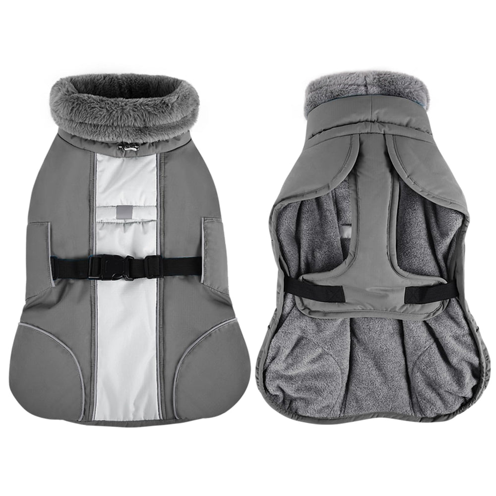 Queenmore chaqueta gris XXXL, ideal para uso exterior invernal y paseos.