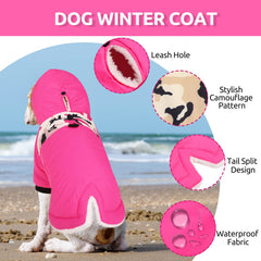 Queenmore chaqueta perro invierno impermeable con manga larga para días de lluvia
