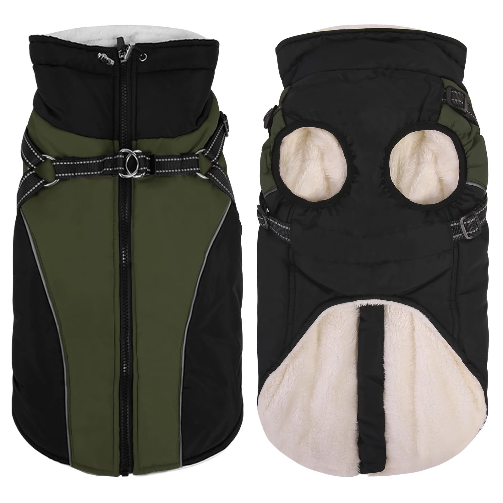 Queenmore chaqueta para perro, ajuste perfecto en tallas XS a XXL para clima frío.