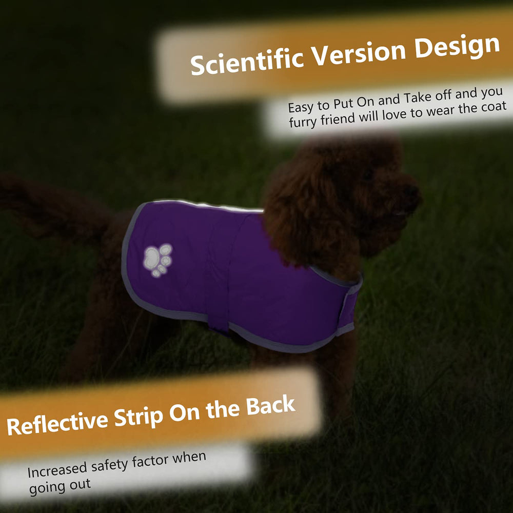 Queenmore chaqueta reversible para perro, dos estilos y calor adicional.