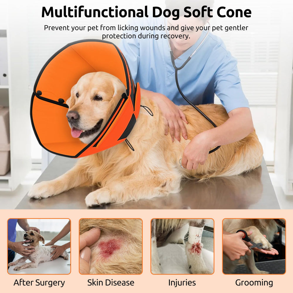 Cono Queenmore ajustable con cierre de velcro para un ajuste seguro.