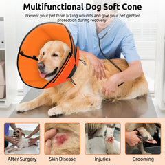 Cono Queenmore ajustable con cierre de velcro para un ajuste seguro.