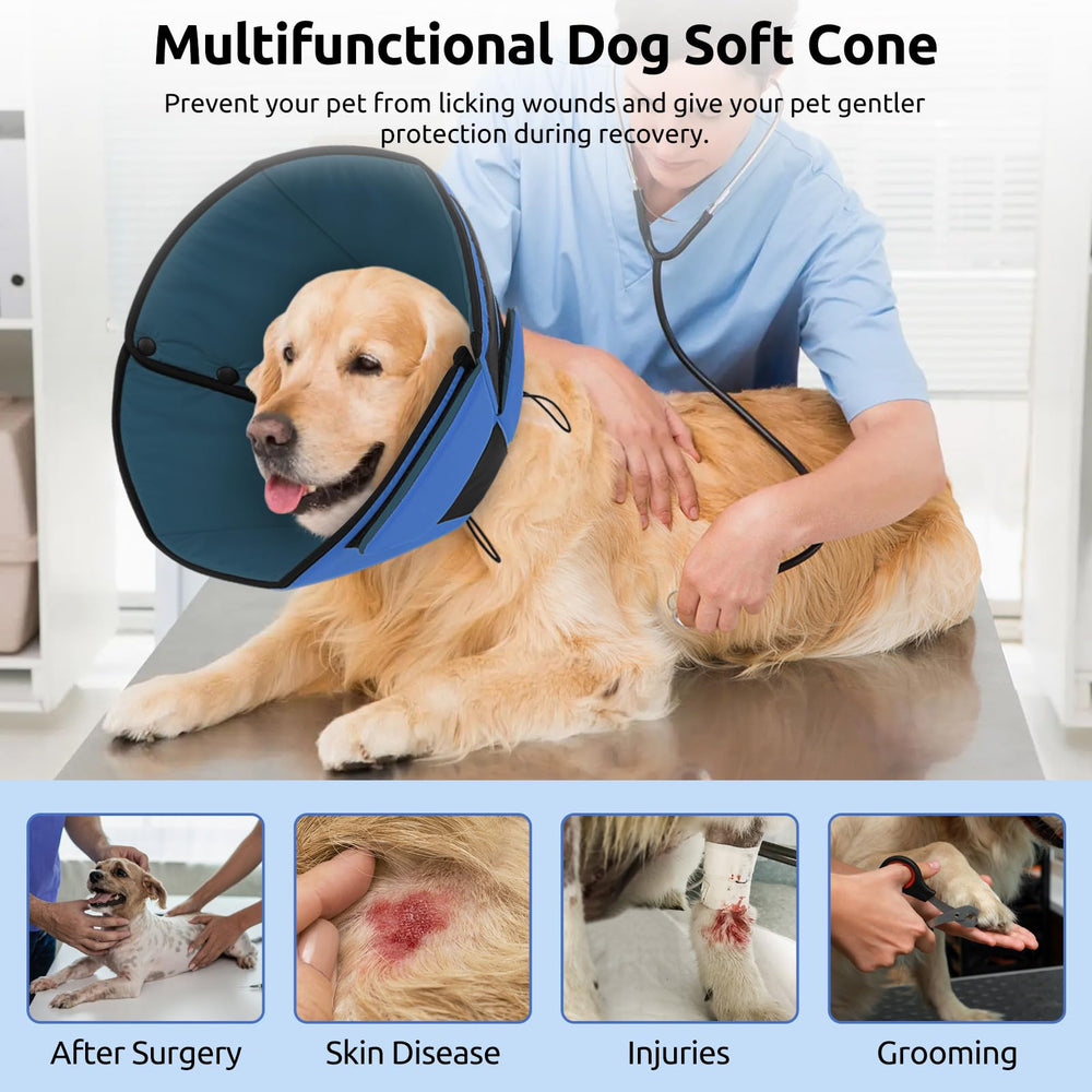 Queenmore cono ajustable con velcro facilita ponértelo en segundos.