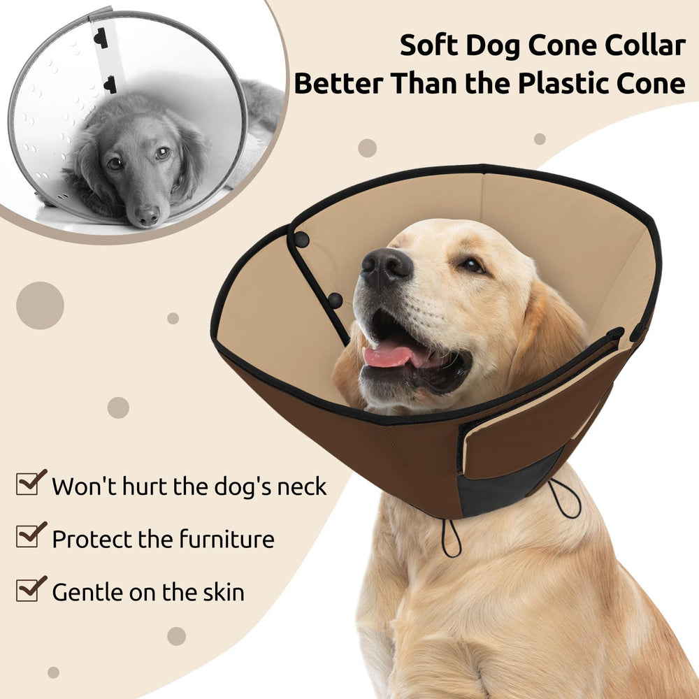 Cono Queenmore para tallas S a XL, ajuste personalizado para cada mascota.