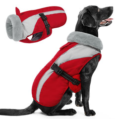 Queenmore gran abrigo acolchado para perros grandes, cómodo para paseos invernales