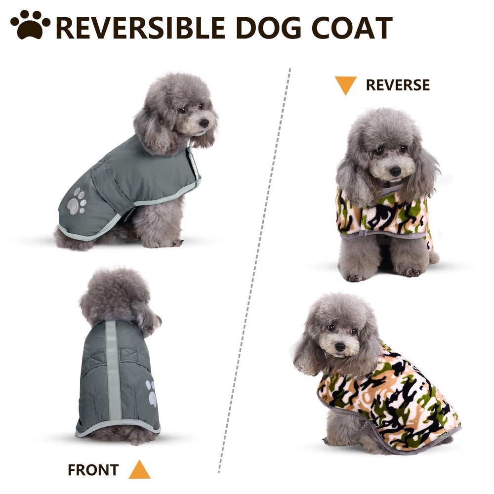Queenmore perro capa diseño reflectante: mayor visibilidad en paseos.