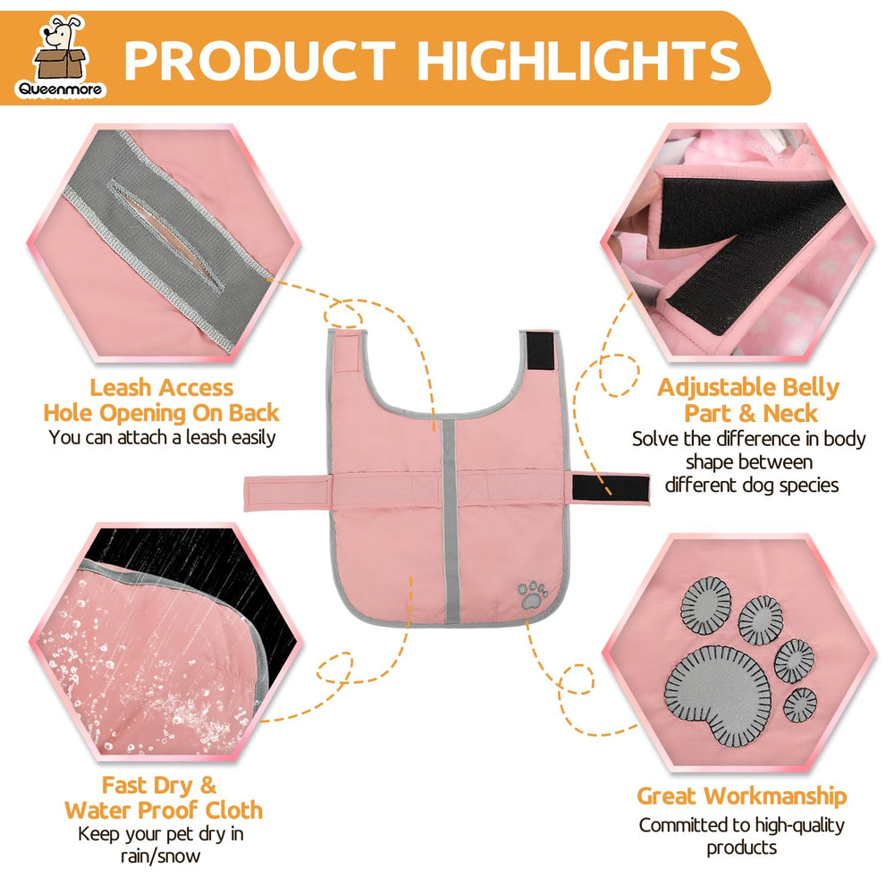 Queenmore: capa reversible para perros, dos looks cálidos en una prenda.