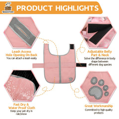 Queenmore: capa reversible para perros, dos looks cálidos en una prenda.