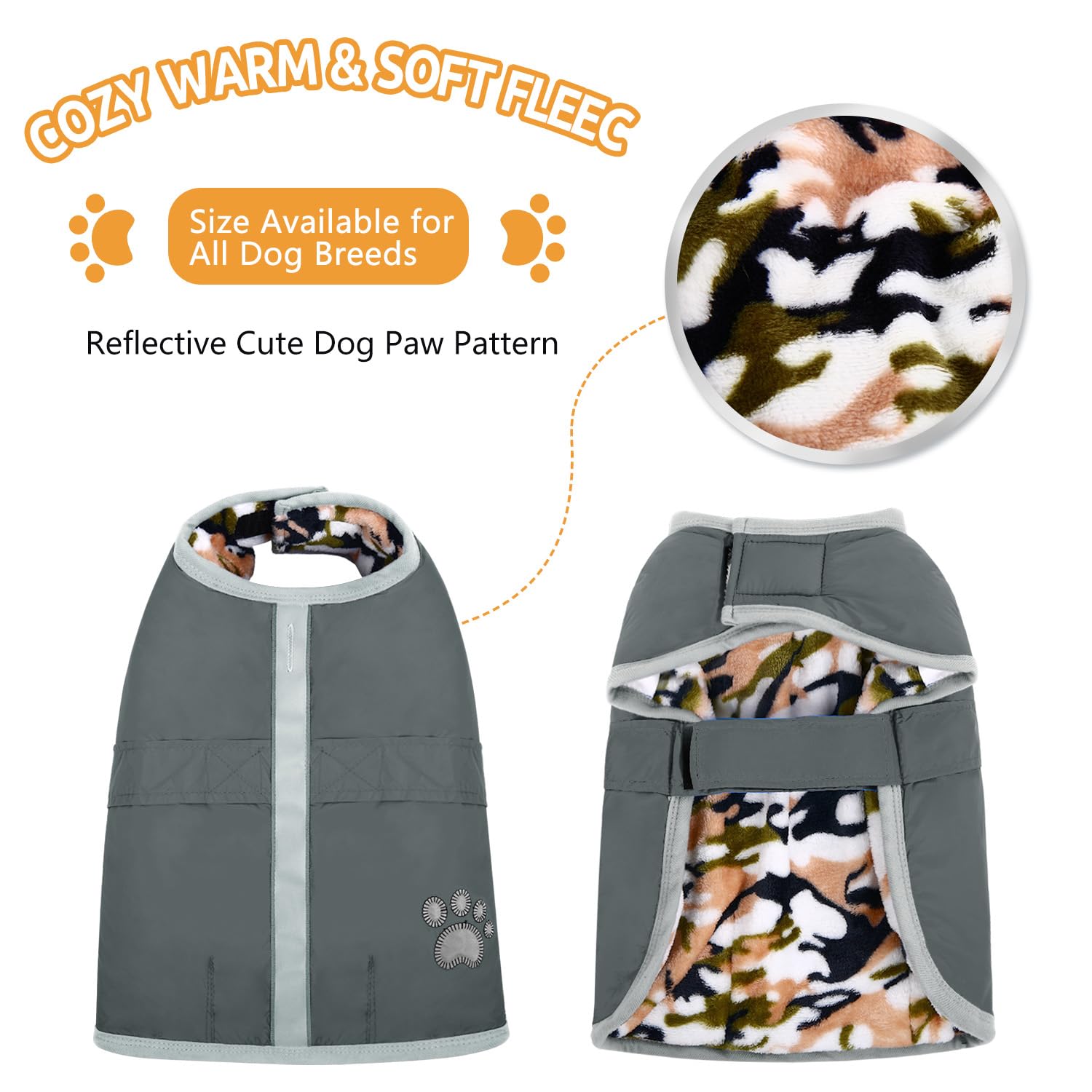 Queenmore perro capa invierno reversible: dos caras para combinar estilos.