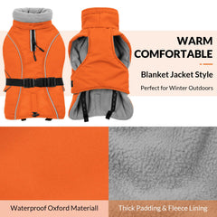 Queenmore chaqueta puffer impermeable para perros, protección contra lluvia y nieve.