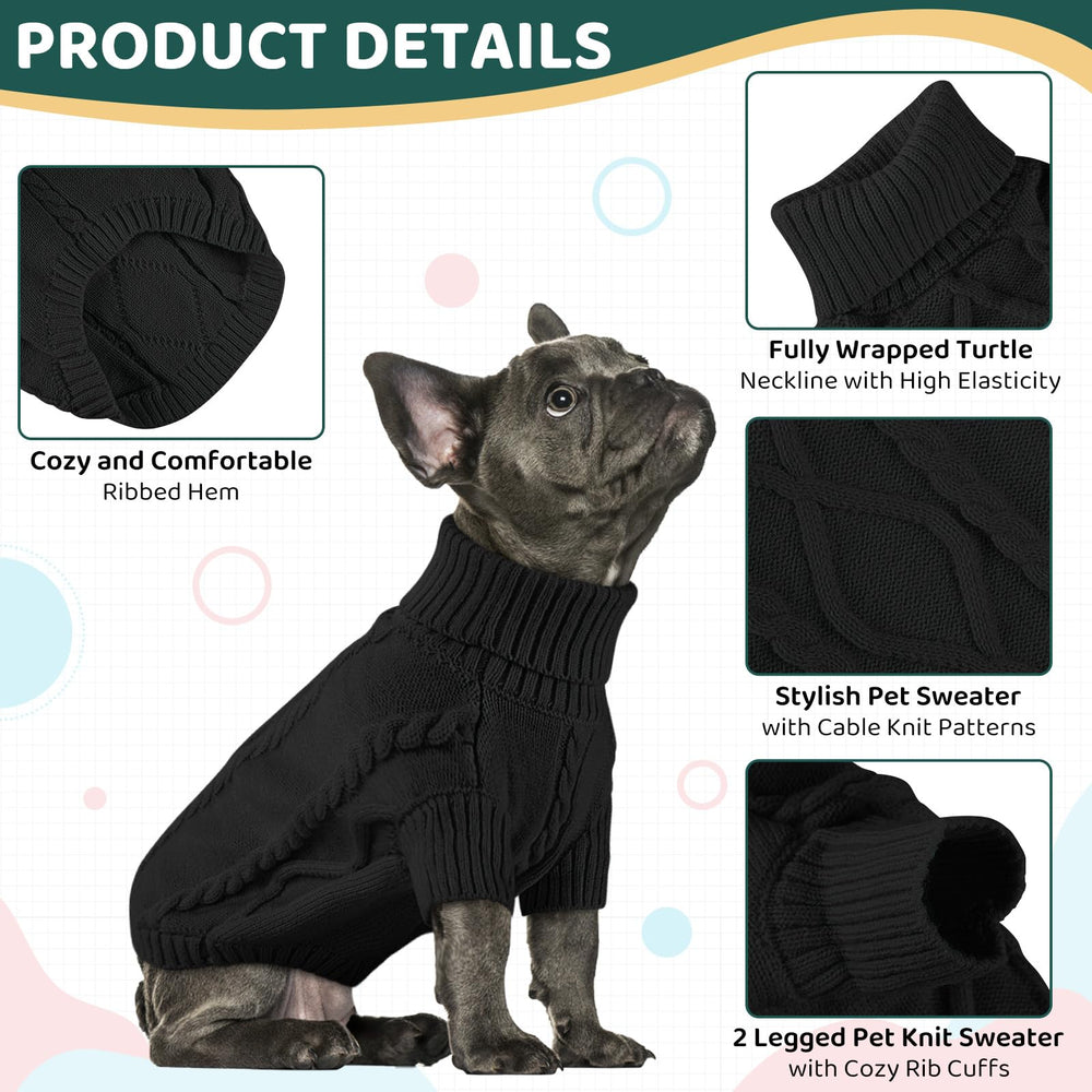 Queenmore pullover para perro con cobertura de barriga entera, mantiene el torso abrigado.
