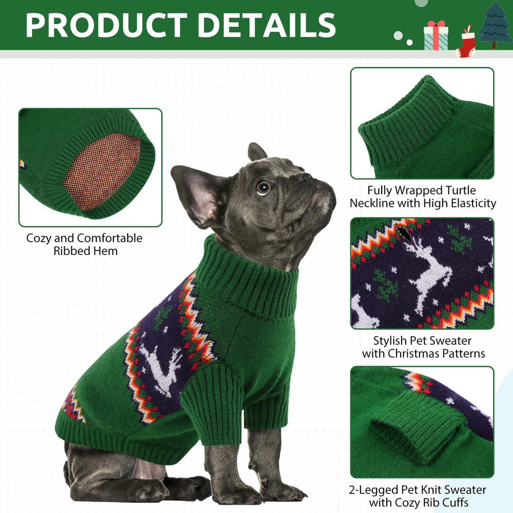 Queenmore sudadera navidad perro orificio de correa facilita paseos