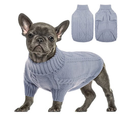 Queenmore sudadera para perro pequeño con cuello alto, abrigo cálido para paseos fríos.