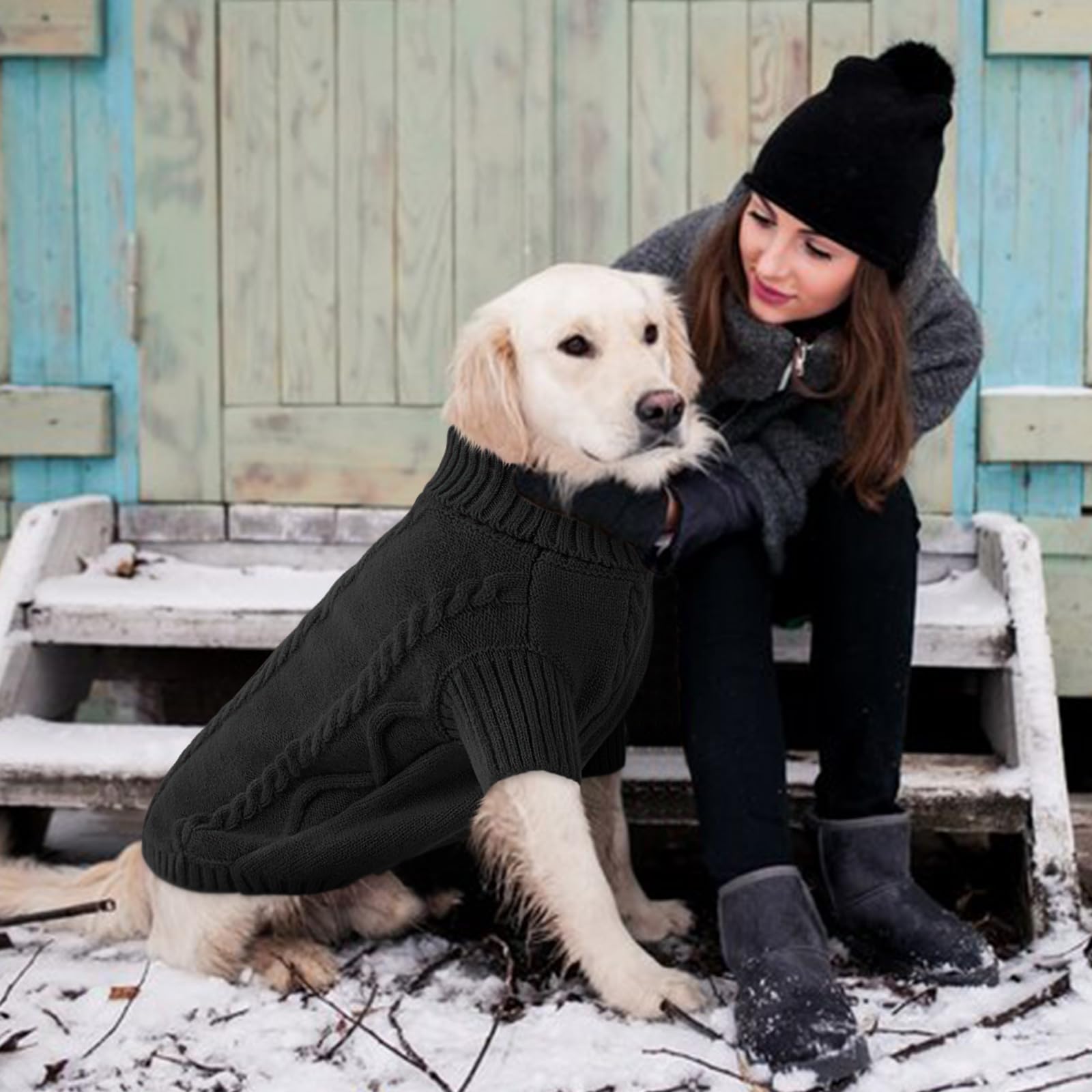 Queenmore tejido grueso de invierno mantiene tibia durante caminatas.