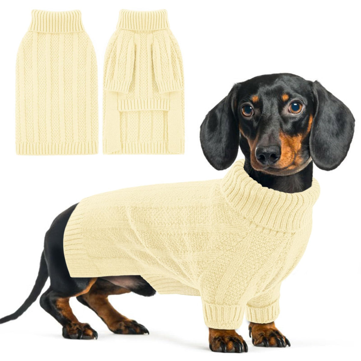 Queenmore suéter para perro XS, punto suave, abrigo invernal cómodo