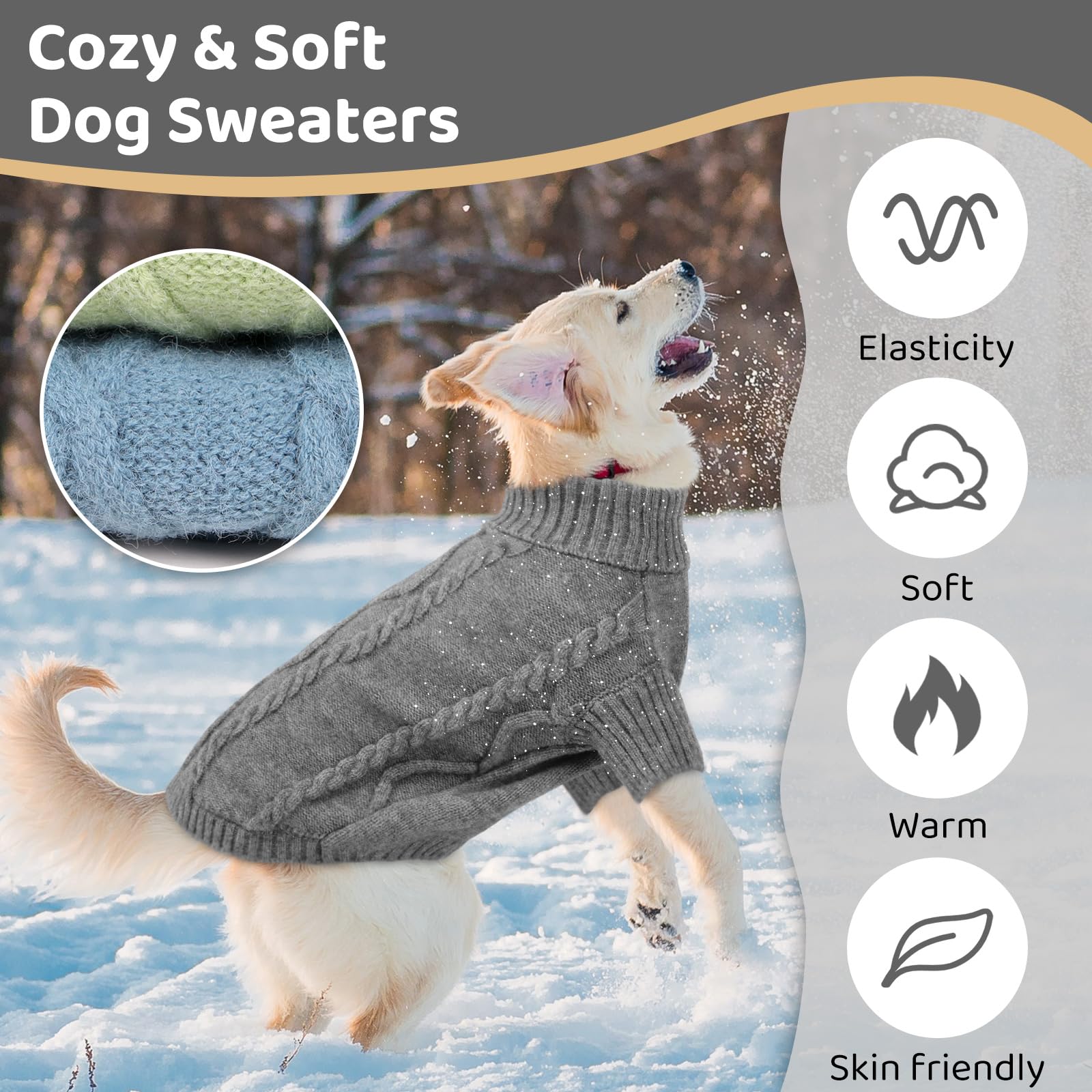 Queenmore sueter verde cesped para perro pequeño, color vibrante y fácil de combinar.