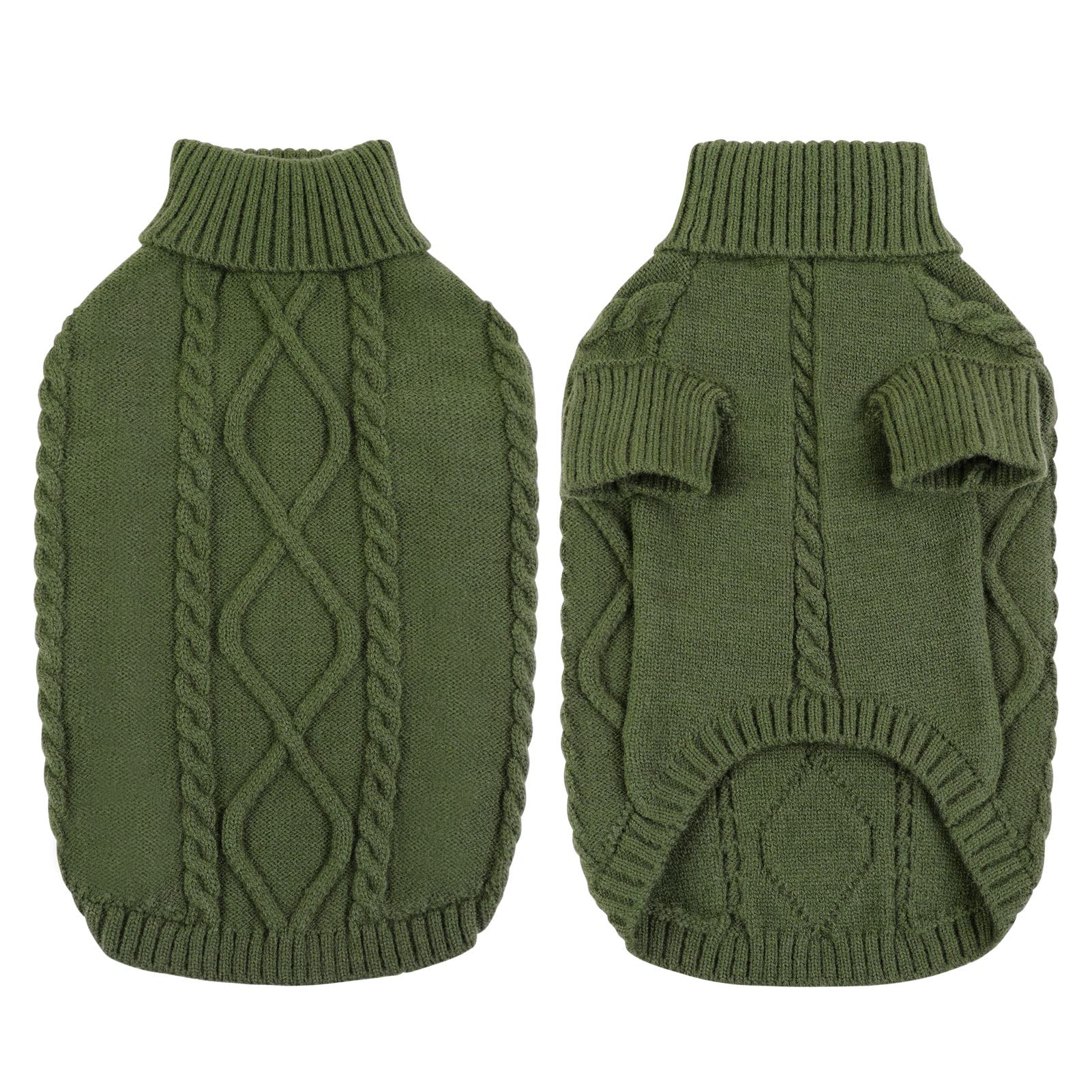 Queenmore suéter para perro, cuello alto, protege cuello y pecho en caminatas.