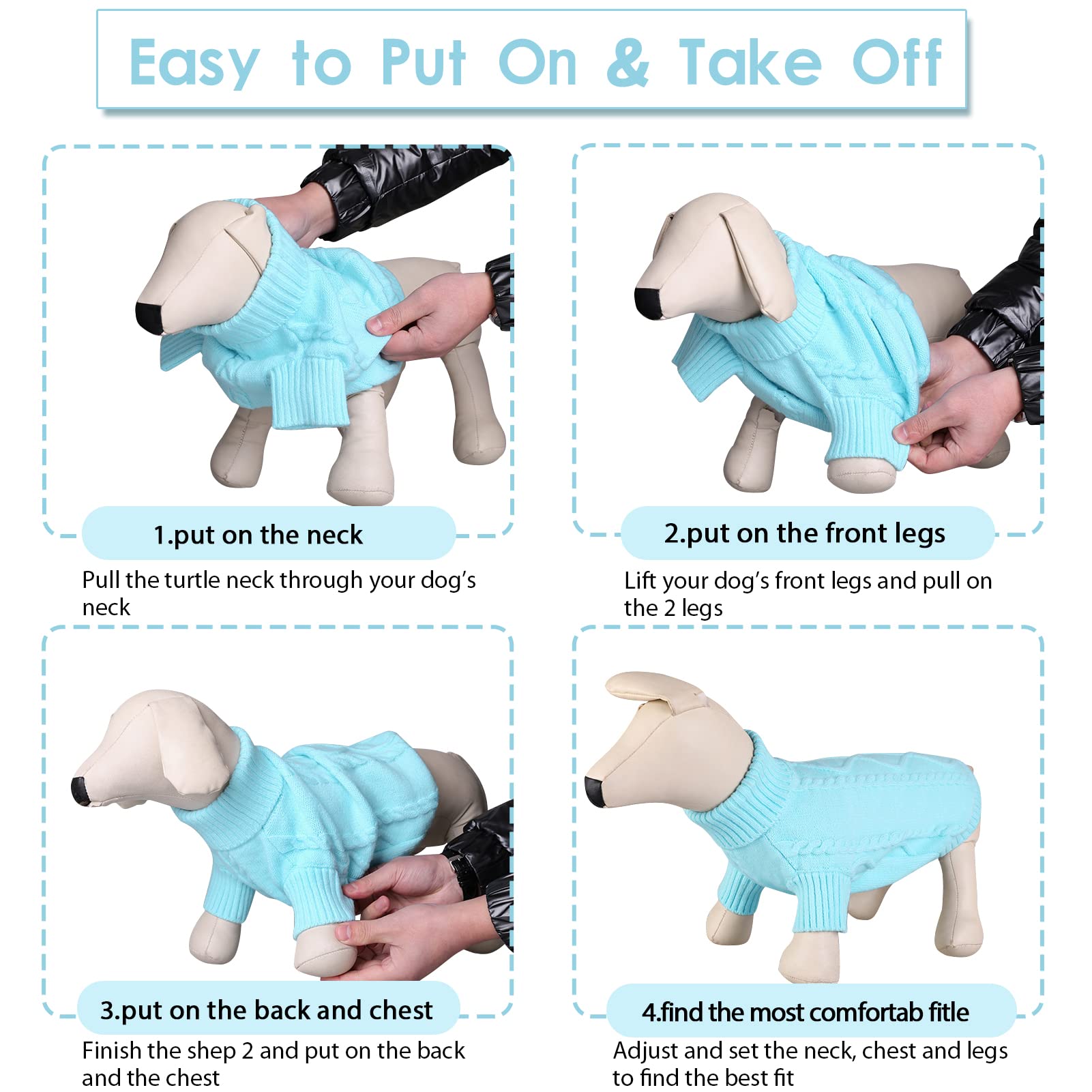 Suéter Queenmore para perros pequeños como chihuahua.