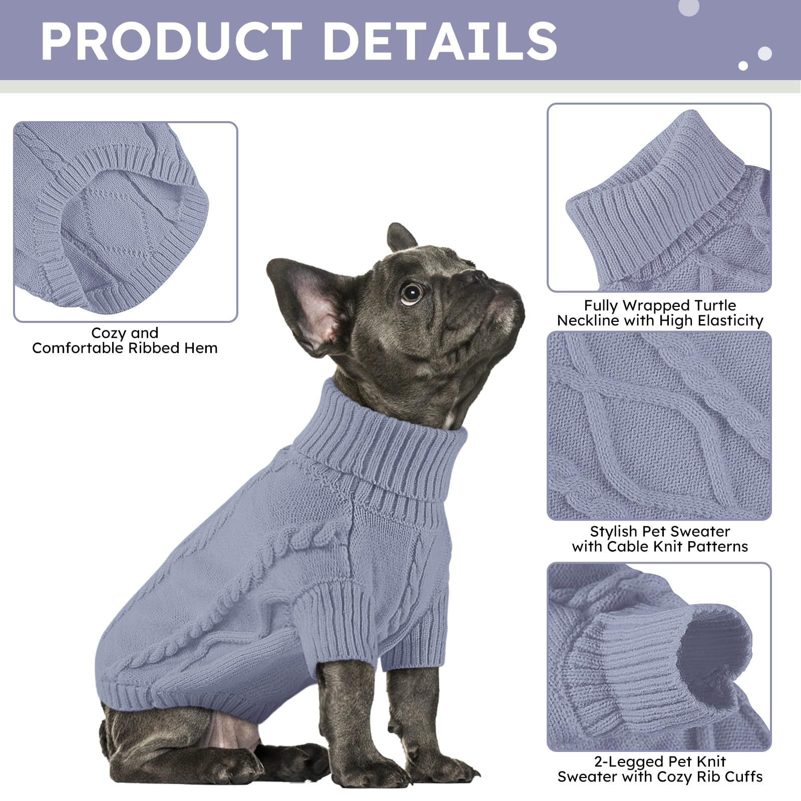 Queenmore tejido cable grueso muestra textura acolchada para mayor abrigo.