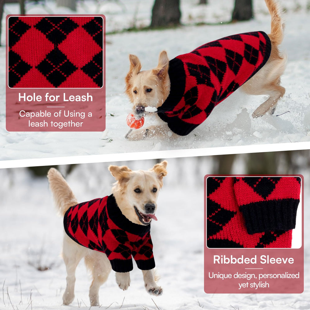 Queenmore XL sueter para perro grande, mangas largas, libertad de movimiento.