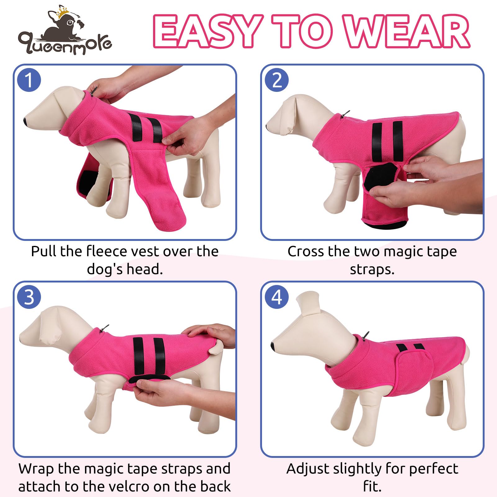 Queenmore XXS ajuste abdominal amplio para perros pequeños