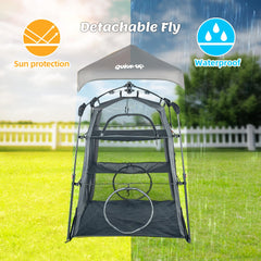 QUICK-UP Catio refugio-desmontable, protege del sol y ofrece sombra