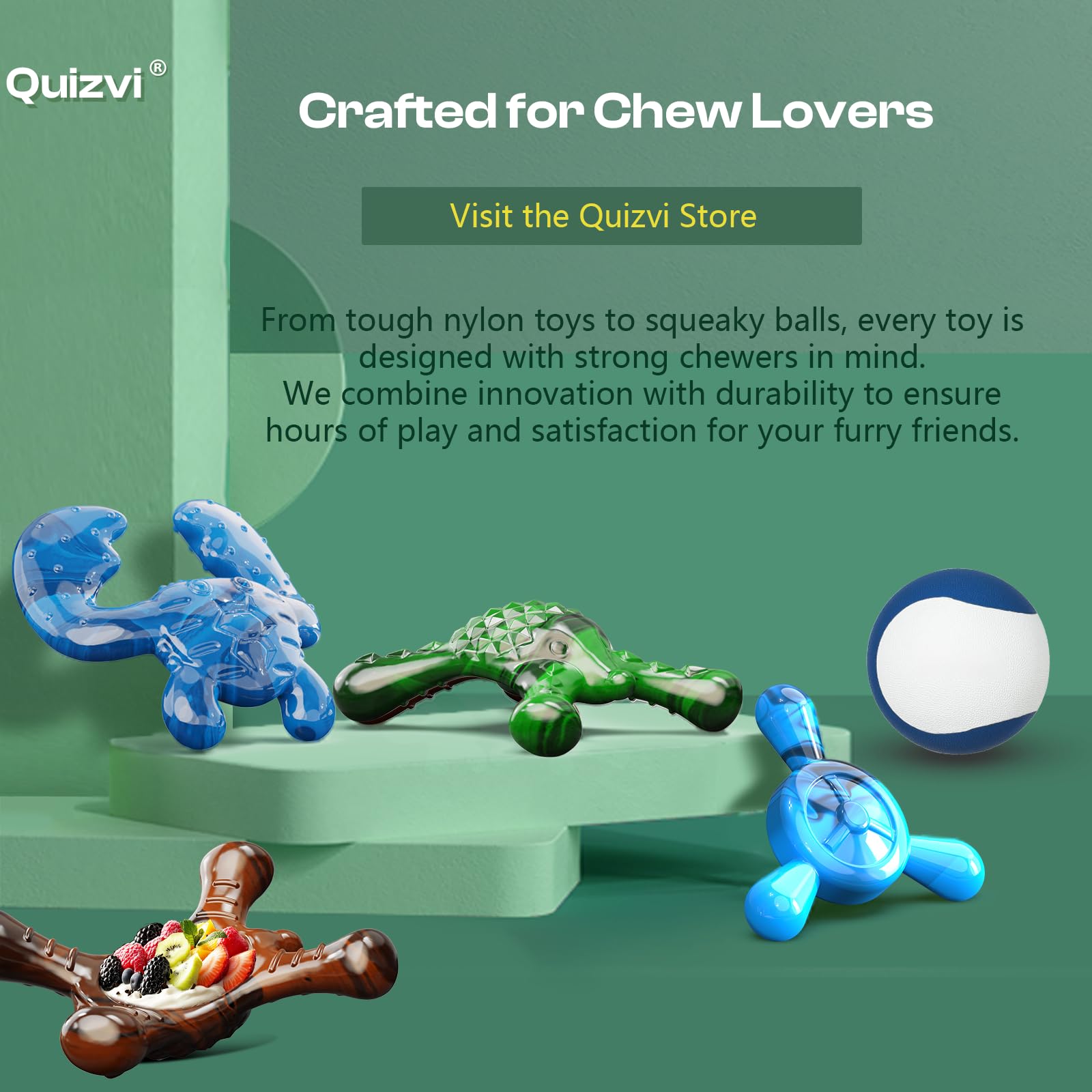 Quizvi regalo ideal para cumpleaños de perros pequeños en azul
