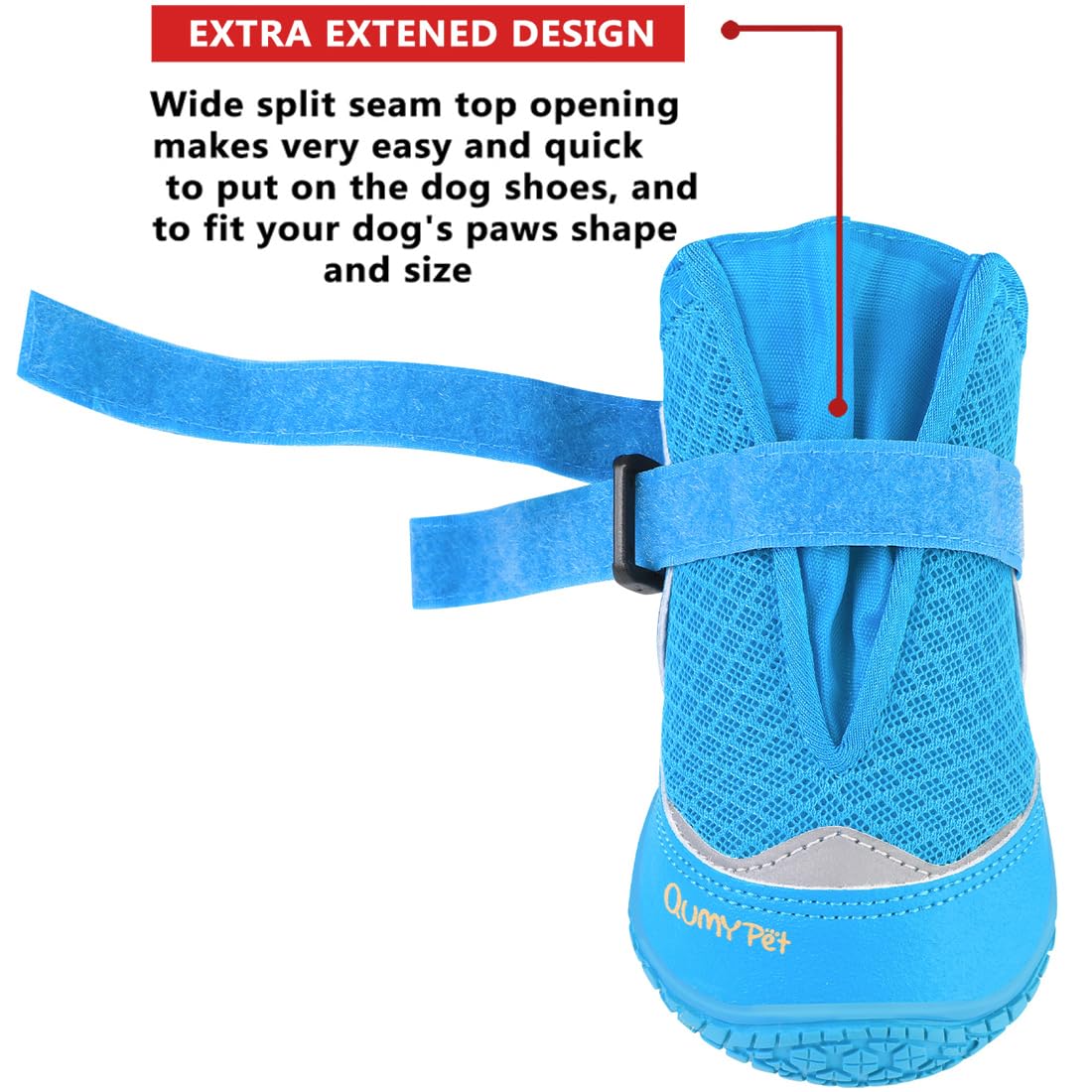 Protección de calor y pavimento áspero para las patas con QUMY