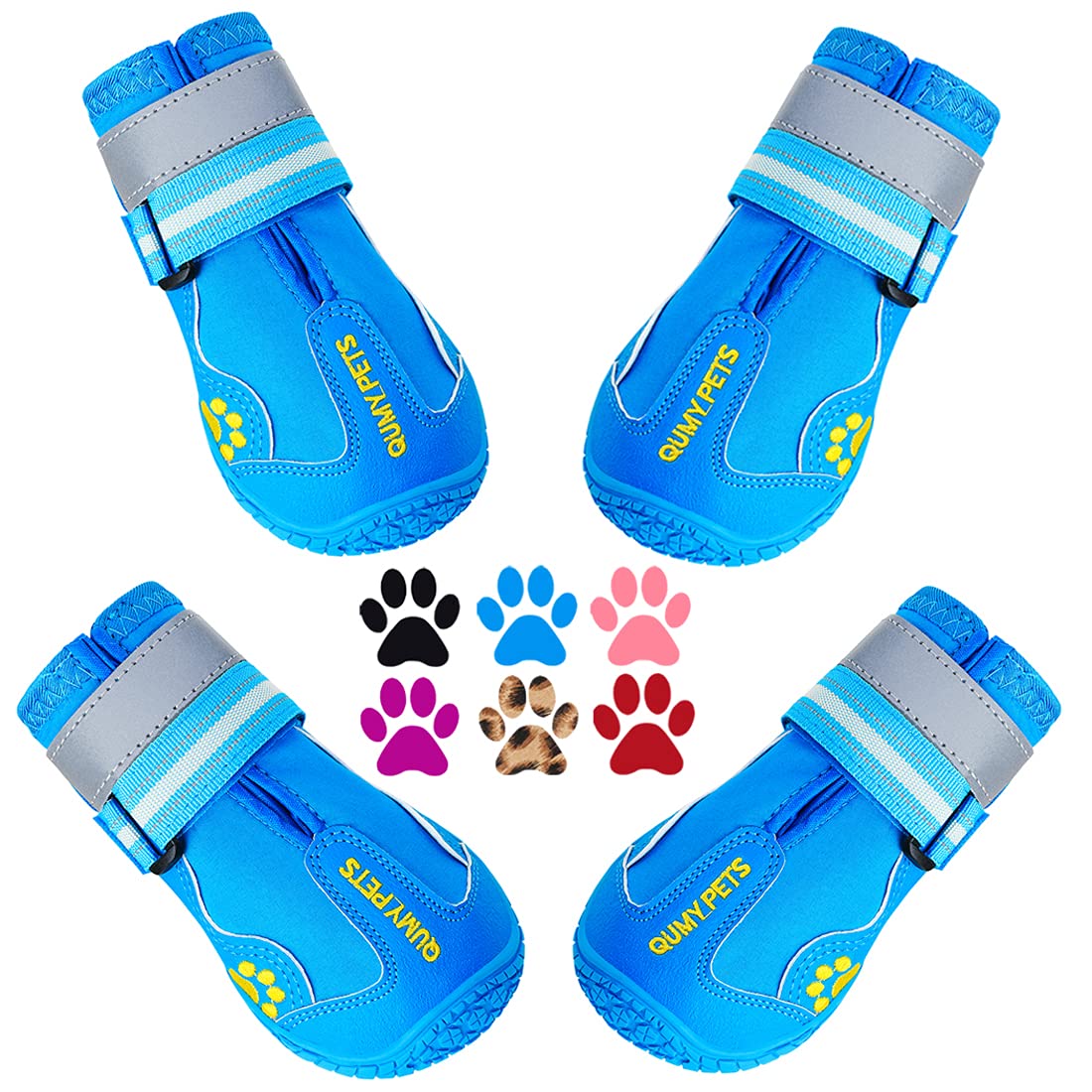 Zapatillas QUMY para perro grande con ajuste cómodo para paseos al exterior.