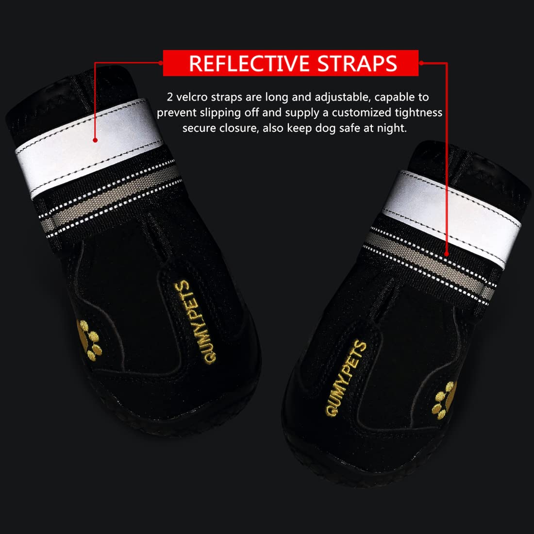 QUMY zapatillas con bordado de pata para estilo y protección