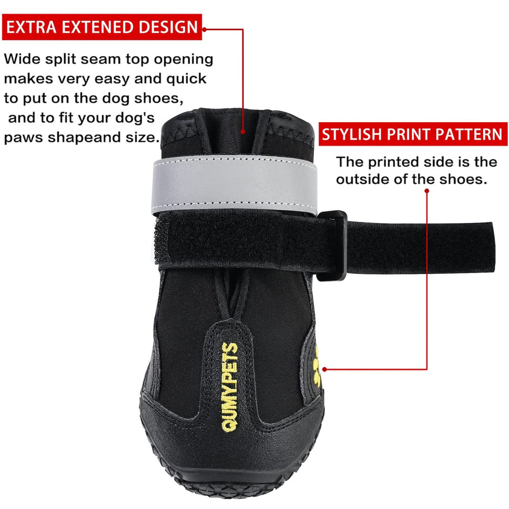 QUMY botas impermeables para perros grandes, ideales en días de lluvia