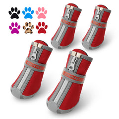 Zapatos QUMY para perro pequeño con cierre ajustable, fácil de poner y seguro.