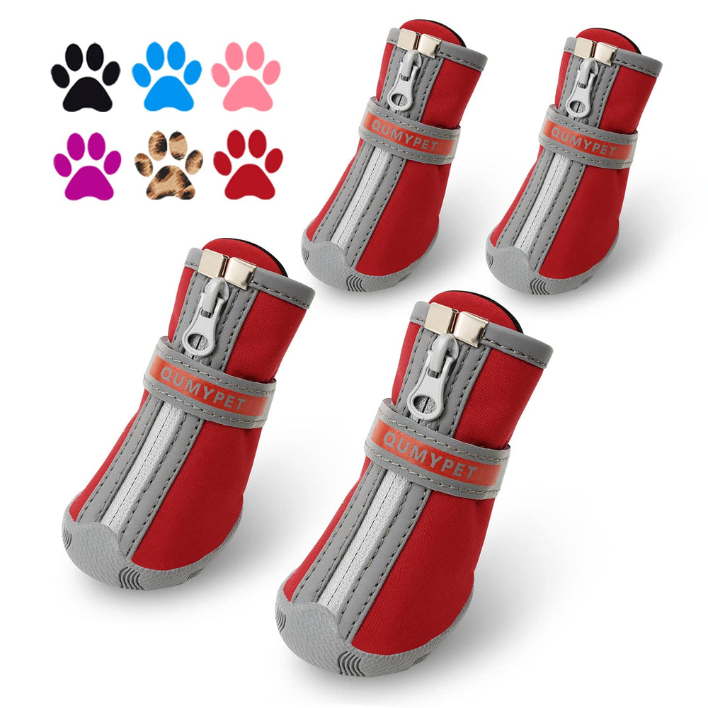 Zapatos QUMY para perro pequeño con cierre y cinta ajustable para un ajuste seguro