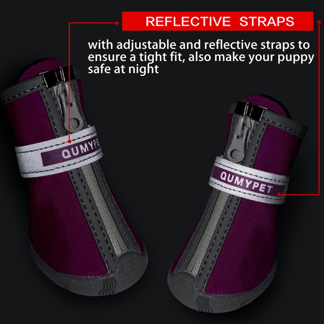 QUMY zapato para perro pequeño diseño cómodo para uso diario y paseos.