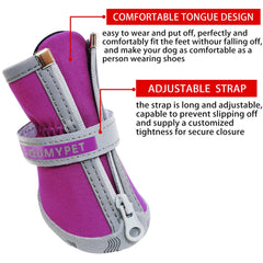 QUMY zapato para perro pequeño con tejido resistente al agua para patas secas.