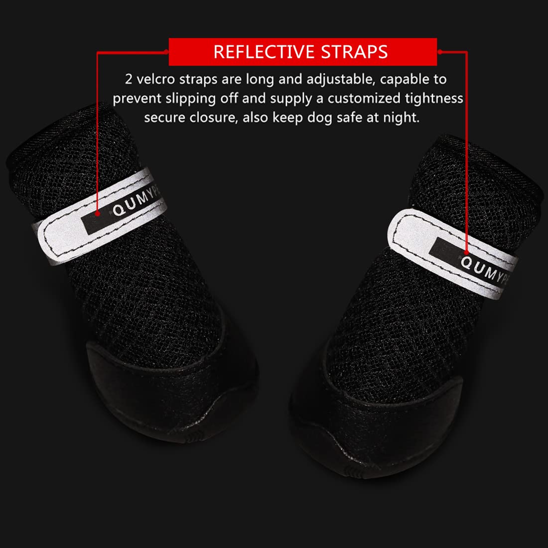 QUMY zapatos para perro pequeño uso caminata, aptos para paseos y aventuras